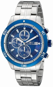 Invicta Blue Dial Stainless Steel Band Watch #17440 (Men Watch)