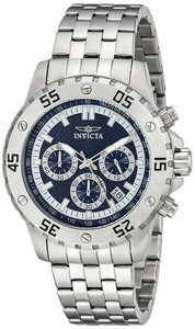 Invicta Blue Dial Stainless Steel Band Watch #17452 (Men Watch)