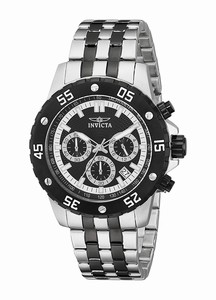 Invicta Black Dial Stainless Steel Band Watch #17455 (Men Watch)