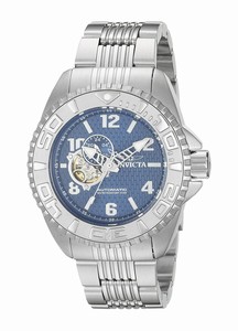 Invicta Blue Dial Stainless Steel Band Watch #17456 (Men Watch)