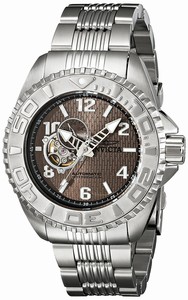 Invicta Brown Dial Stainless Steel Band Watch #17458 (Men Watch)