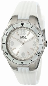 Invicta Angel Quartz Analog White Silicone Watch # 17479 (Women Watch)