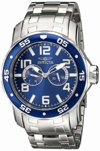 Invicta Blue Dial Stainless Steel Band Watch #17496 (Men Watch)