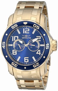 Invicta Blue Dial Stainless Steel Band Watch #17498 (Men Watch)