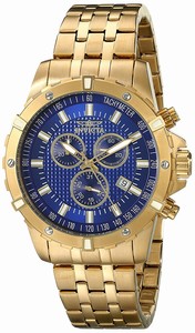 Invicta Blue Dial Stainless Steel Band Watch #17504 (Men Watch)