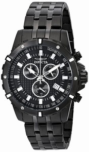 Invicta Black Dial Stainless Steel Band Watch #17508 (Men Watch)