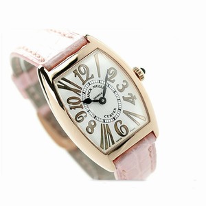 Franck Muller Quartz Analog 18K Pink Gold Case Pink Leather Watch# 1752-QZ-REL-VR-PINKGOLD (Women Watch)