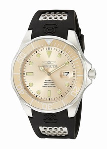 Invicta Pro Diver Automatic Date Black Polyurethane Watch # 17576 (Men Watch)