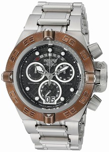 Invicta Grey Dial Luminous Tachymeter Chronograph Measures Seconds Watch #17609 (Men Watch)