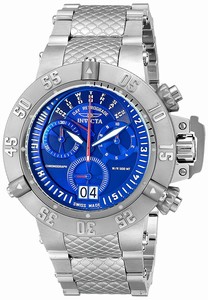 Invicta Blue Dial Stainless Steel Band Watch #17613 (Men Watch)