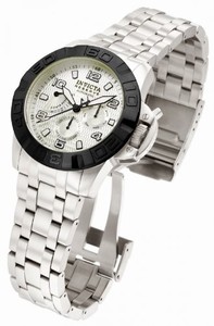 Invicta White Dial Stainless Steel Band Watch #1766 (Men Watch)