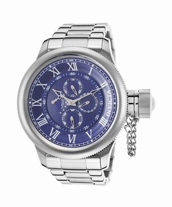 Invicta Blue Dial Stainless Steel Band Watch #17665 (Men Watch)