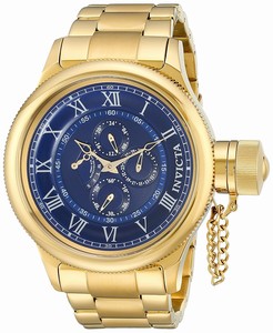 Invicta Blue Dial Stainless Steel Band Watch #17667 (Men Watch)