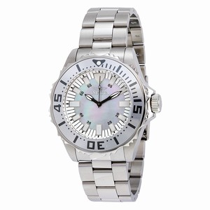 Invicta Blue Mother Of Pearl Quartz Watch #17693 (Men Watch)