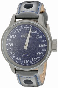 Invicta S1 Rally Quartz Analog Grey Leather Watch # 17705 (Men Watch)