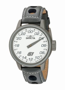 Invicta S1 Rally Quartz Analog Grey Leather Watch # 17706 (Men Watch)