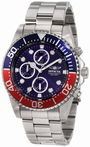 Invicta Flame-Fusion Crystal; Brushed And Polished Stainless Steel Case And Bracelet Stainless Steel Watch #1771 (Watch)