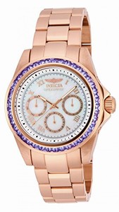 Invicta White Mother Of Pearl Dial Stainless Steel Band Watch #17715 (Women Watch)