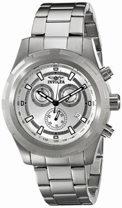 Invicta Silver Dial Stainless Steel Band Watch #17721 (Men Watch)