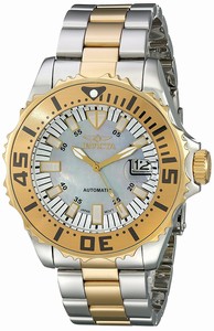 Invicta Mother of pearl Dial Stainless steel Band Watch # 17723 (Men Watch)