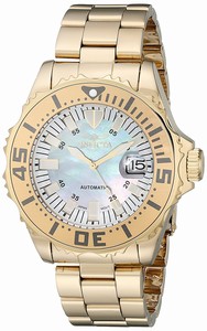 Invicta Mother Of Pearl Dial Stainless Steel Band Watch #17724 (Men Watch)
