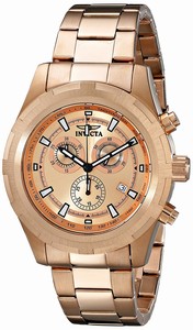 Invicta Rose Gold Dial Water-resistant Watch #17731 (Men Watch)