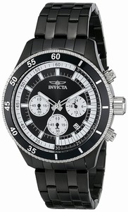 Invicta Black Dial Stainless Steel Band Watch #17737 (Men Watch)