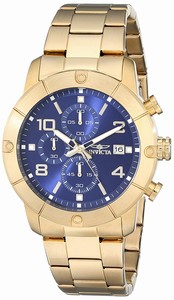 Invicta Blue Dial Stainless Steel Band Watch #17765 (Men Watch)