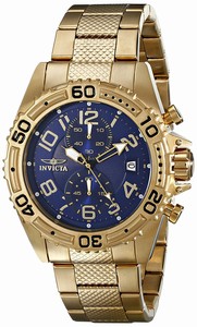 Invicta Blue Dial Stainless Steel Band Watch #17779 (Men Watch)