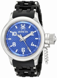 Invicta Russian Diver Quartz Blue Dial Polyurethane with Stainless Steel Watch # 17786 (Men Watch)