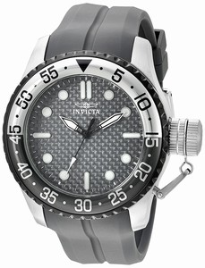 Invicta Pro Diver Quartz Analog Grey Silicone Watch # 17794 (Men Watch)