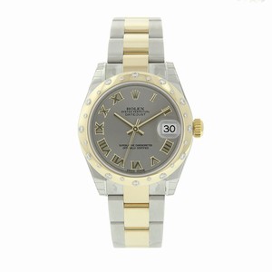 Rolex Perpetual mechanical Self-winding Dial color grey/steel Watch # 178343 (Men Watch)