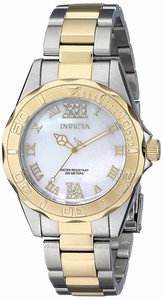 Invicta Mother Of Pearl Dial Stainless Steel Band Watch #17871 (Women Watch)