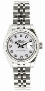 Rolex Automatic Dial color White Watch # 179174.JWD (Women Watch)