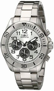 Invicta Silver Dial Stainless Steel Watch #17936 (Men Watch)