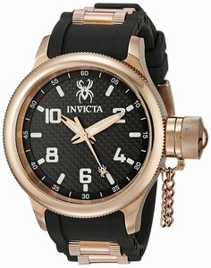 Invicta Black Dial Stainless Steel Plated Watch #17948 (Men Watch)