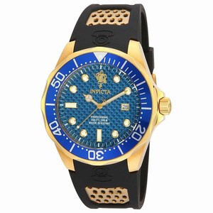 Invicta Blue Carbon Fiber Quartz Watch #17970 (Men Watch)