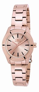 Invicta Rose Gold Dial Stainless Steel Watch #18031 (Women Watch)