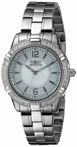 Invicta Mother Of Pearl Dial Stainless Steel Band Watch #18032 (Women Watch)