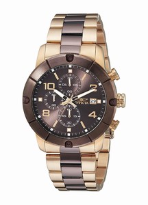 Invicta Brown Dial Stainless Steel Band Watch #18049 (Men Watch)