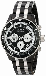 Invicta Black Dial Stainless Steel Band Watch #18055 (Men Watch)