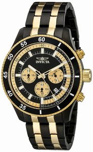 Invicta Black Dial Stainless Steel Band Watch #18056 (Men Watch)