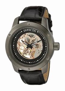 Invicta Specialty Mechanical Hand Wind Black Leather Watch # 18058 (Men Watch)