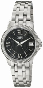 Invicta Black Dial Stainless Steel Band Watch #18067 (Women Watch)