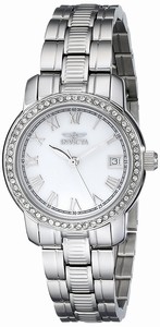 Invicta Mother Of Pearl Dial Stainless Steel Band Watch #18078 (Women Watch)