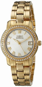 Invicta Mother Of Pearl Dial Stainless Steel Band Watch #18079 (Women Watch)