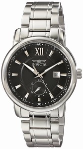 Invicta Black Dial Stainless Steel Band Watch #18083 (Men Watch)