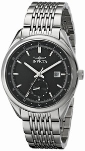 Invicta Black Dial Stainless Steel Band Watch #18093 (Men Watch)