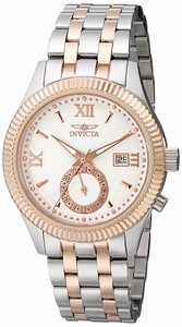 Invicta White Dial Stainless Steel Band Watch #18102 (Men Watch)