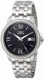 Invicta Black Dial Stainless Steel Watch #18103 (Men Watch)